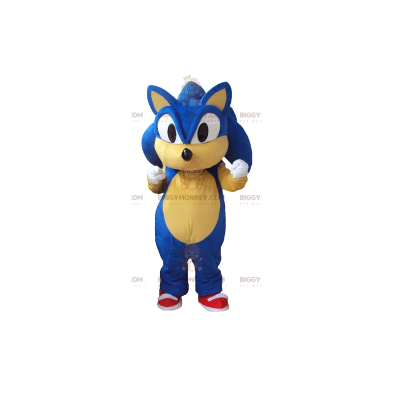 BIGGYMONKEY™ Mascottekostuum van Sonic the Famous Video Game BIGGYMONKEY™ Mascottekostuum van Sonic the Famous Video Game