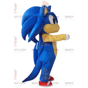 Disfraz de mascota BIGGYMONKEY™ de Sonic el erizo azul de videojuego - Mascotas personajes famosos - BiggyMonkey.com