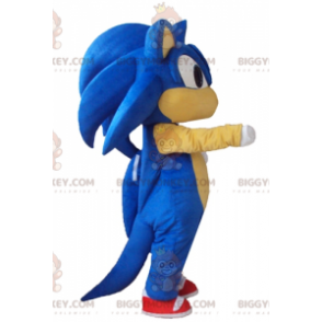 Costume de mascotte BIGGYMONKEY™ de Sonic le hérisson bleu de