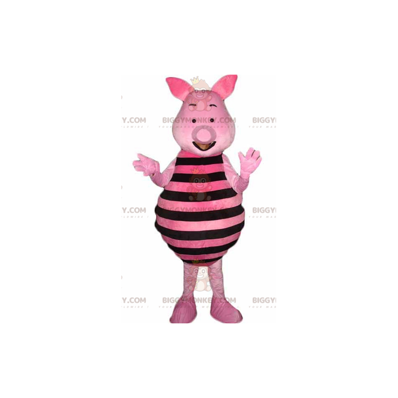 BIGGYMONKEY™ costume mascotte di Piglet il famoso maialino rosa