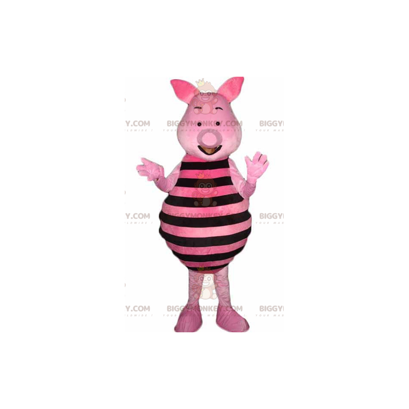 Costume de mascotte BIGGYMONKEY™ de Porcinet le cochon rose de