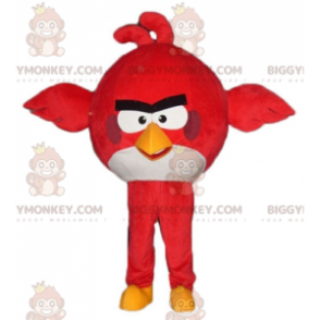 BIGGYMONKEY™ Mascottekostuum met grote rode en witte vogel uit