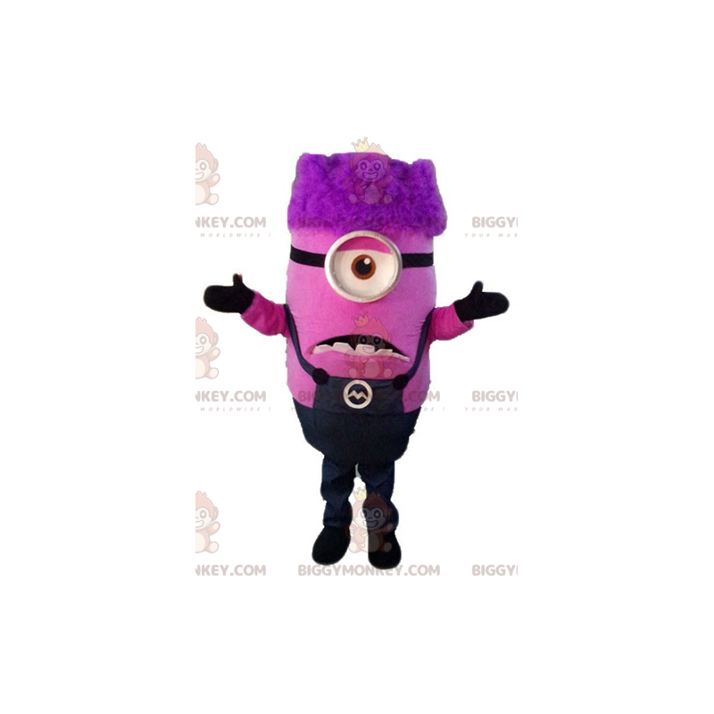Costume de mascotte BIGGYMONKEY™ de Minion rose personnage de Costume de mascotte BIGGYMONKEY™ de Minion rose personnage de