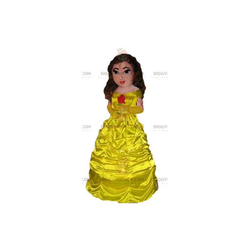 Costume de mascotte BIGGYMONKEY™ de princesse vêtue d'une belle Costume de mascotte BIGGYMONKEY™ de princesse vêtue d'une belle