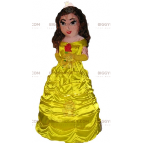 Prinses BIGGYMONKEY™ mascottekostuum in een mooie gele jurk - Fairy Mascottes - BIGGYMONKEY_03739 - BiggyMonkey.com