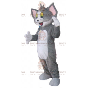 Traje de mascote BIGGYMONKEY™ de Tom, o famoso gato cinza e