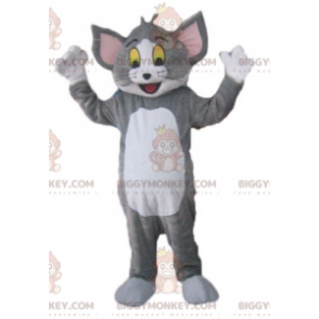 Kostým maskota BIGGYMONKEY™ Toma, slavné šedé a bílé kočky