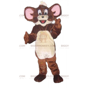 Kostým maskota BIGGYMONKEY™ Jerryho, slavné hnědé myši Looney