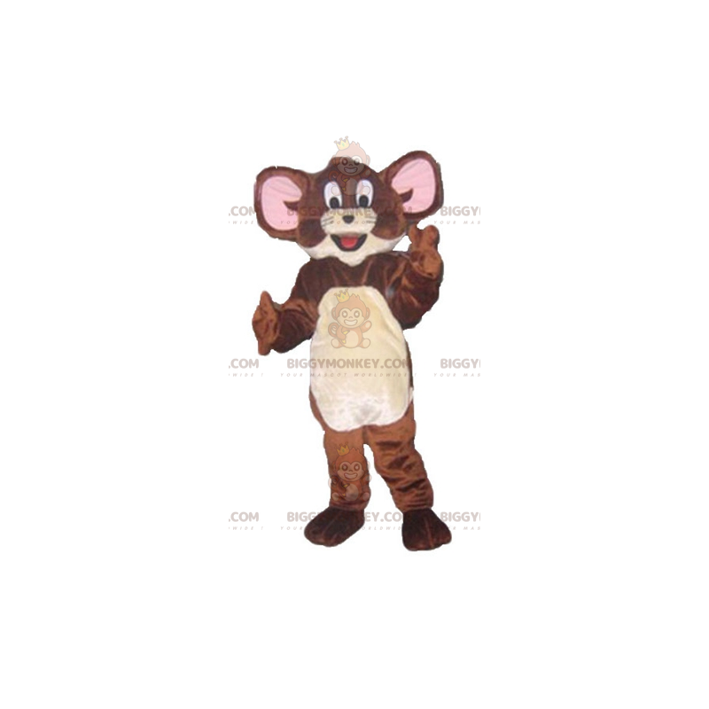 Kostium maskotki BIGGYMONKEY™ Jerry'ego, słynnej brązowej myszy Kostium maskotki BIGGYMONKEY™ Jerry'ego, słynnej brązowej myszy