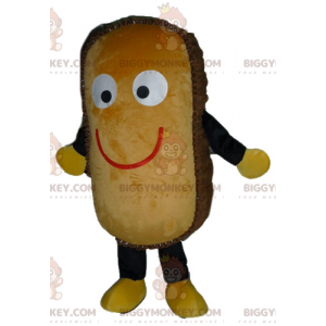 Kæmpe smilende brun kagetopper BIGGYMONKEY™ maskotkostume -