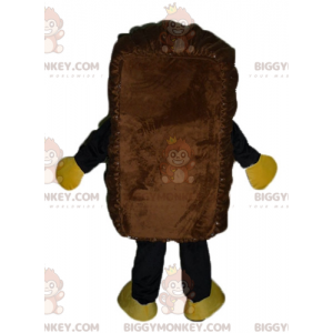 Στολή μασκότ BIGGYMONKEY™ Γιγαντιαίο Χαμογελαστό Καφέ Κέικ Τοπερ