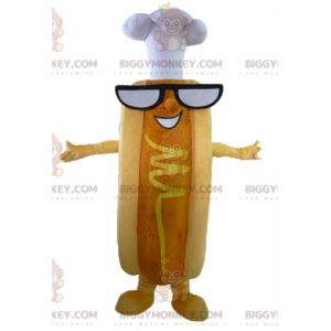 Costume de mascotte BIGGYMONKEY™ de hot-dog très drôle avec des