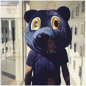 Kostým maskota Girondins de Bordeaux s hlavou modrého medvěda