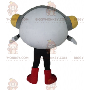 BIGGYMONKEY™ Costume da mascotte Pupazzo di neve bianco molto