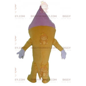 Costume de mascotte BIGGYMONKEY™ de cornet de glace géant rose