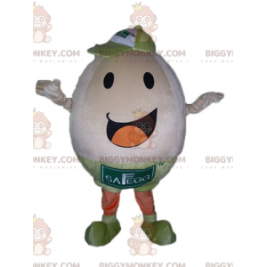 BIGGYMONKEY™ Mascot Costume Very Smiling and Cheerful Giant Egg