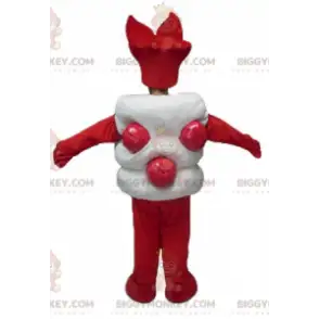 Giant White and Red Asian Candy BIGGYMONKEY™ Mascot Costume –