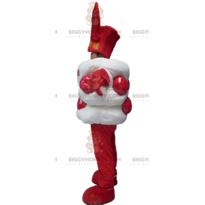 Giant White and Red Asian Candy BIGGYMONKEY™ Mascot Costume -