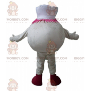 Traje de mascote homem bola de sorvete bege BIGGYMONKEY™ com chapéu - Mascotes humanas - BIGGYMONKEY_03760 - BiggyMonkey.com