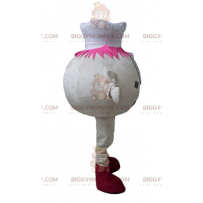 BIGGYMONKEY™ Beige Ice Cream Ball Man Mascot Costume With Hat -