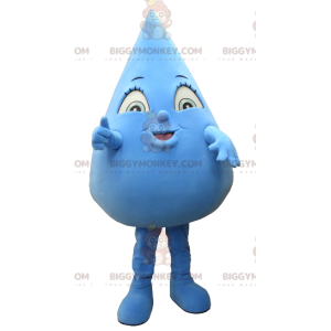 Giant Blue Water Drop BIGGYMONKEY™ maskotkostyme - Uklassifiserte maskoter - BIGGYMONKEY_0472 - BiggyMonkey.com
