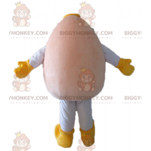BIGGYMONKEY™ Mascot Costume Very Smiling and Cheerful Giant Egg