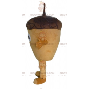 Costume de mascotte BIGGYMONKEY™ de gland géant marron très