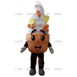 Ice Cream Cone BIGGYMONKEY™ maskotkostume - Mad maskot - BIGGYMONKEY_03773 - BiggyMonkey.com