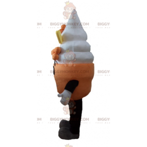 Ice Cream Cone BIGGYMONKEY™ Maskottchen-Kostüm - Biggymonkey.com