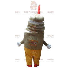 Fruitdrank BIGGYMONKEY™ mascottekostuum - Chips Stick