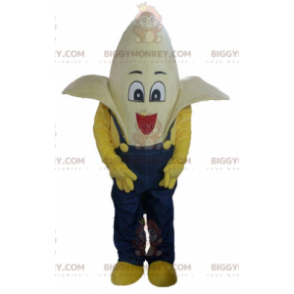 Στολή μασκότ της Giant Banana BIGGYMONKEY™ ντυμένη με μπλε φόρμες - Μασκότ φρούτων - BIGGYMONKEY_03781 - BiggyMonkey.com