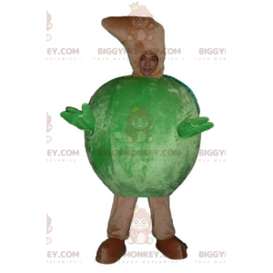 Costume de mascotte BIGGYMONKEY™ de pomme verte géante toute