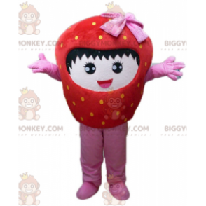 Glimlachend gigantische rode en roze aardbei BIGGYMONKEY™