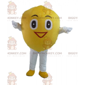 Disfraz de mascota gigante de limón sonriente BIGGYMONKEY™ -