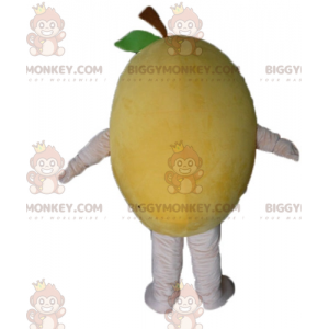 BIGGYMONKEY™-Maskottchen-Kostüm mit Riesen-Birnen-Gelb-Zitrone