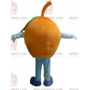 Grappig rond gigantisch oranje BIGGYMONKEY™ mascottekostuum -