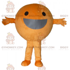 Kæmpe orange BIGGYMONKEY™ maskotkostume hele vejen rundt og