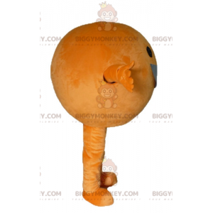 Kæmpe orange BIGGYMONKEY™ maskotkostume hele vejen rundt og