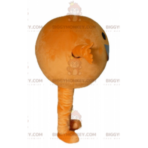 Giant Orange BIGGYMONKEY™ Mascot Costume All Round and Smiling