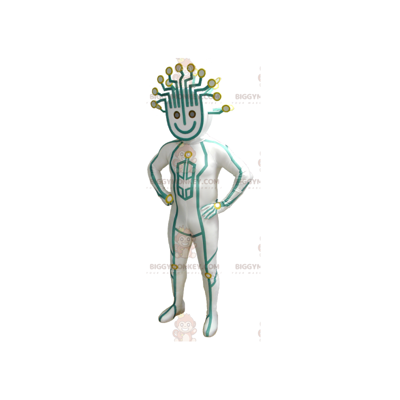 Costume de mascotte BIGGYMONKEY™ de bonhomme en combinaison Costume de mascotte BIGGYMONKEY™ de bonhomme en combinaison