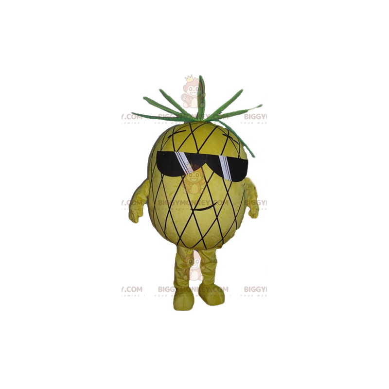 Yellow and Green Pineapple BIGGYMONKEY™ Mascot Costume with