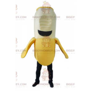 Disfraz de mascota Banana amarilla, blanca y negra BIGGYMONKEY™