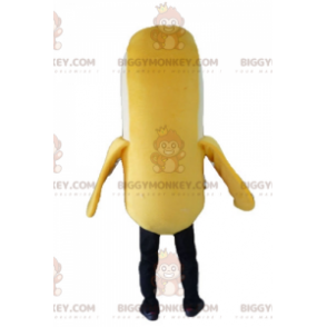 Yellow White and Black Banana BIGGYMONKEY™ Mascot Costume –