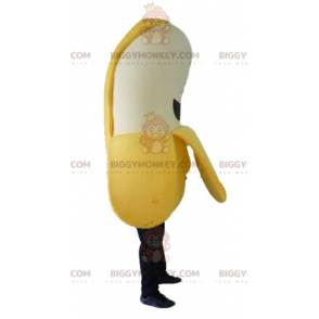 Yellow White and Black Banana BIGGYMONKEY™ Mascot Costume -