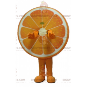 Costume de mascotte BIGGYMONKEY™ d'orange géante d'agrume -