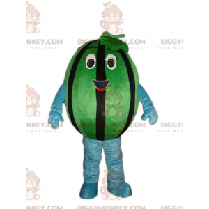 Disfraz de mascota BIGGYMONKEY™ de sandía verde y negra gigante
