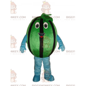 Giant Green and Black Watermelon BIGGYMONKEY™ maskottiasu -