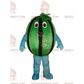 Costume de mascotte BIGGYMONKEY™ de pastèque verte et noire