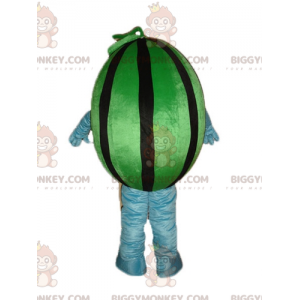 Giant Green and Black Watermelon BIGGYMONKEY™ maskottiasu -