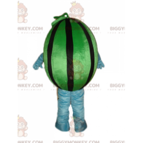 Costume de mascotte BIGGYMONKEY™ de pastèque verte et noire